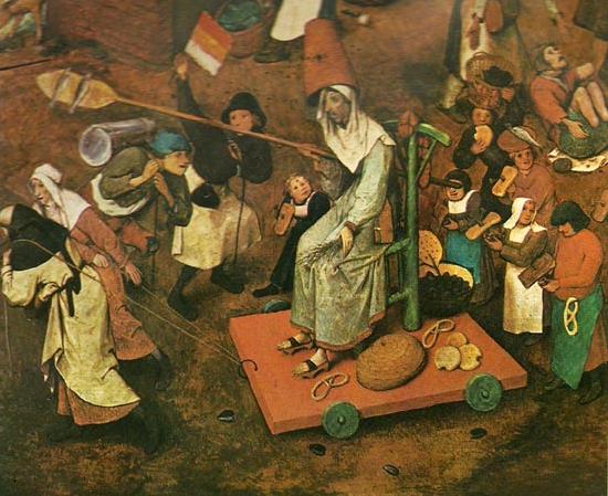 Pieter Bruegel detalj fran fastlagens strid med fastan Sweden oil painting art